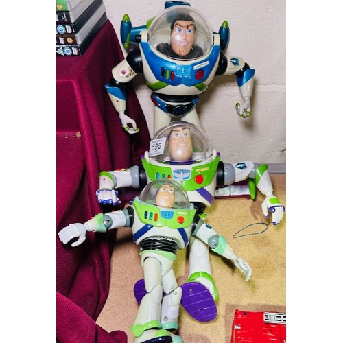 595 - 3 x Buzz Lightyear Figures