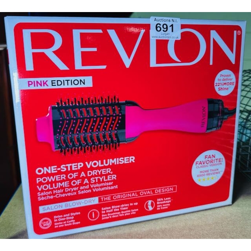 691 - Revlon One Step Volumiser Pink Edition - Box Sealed