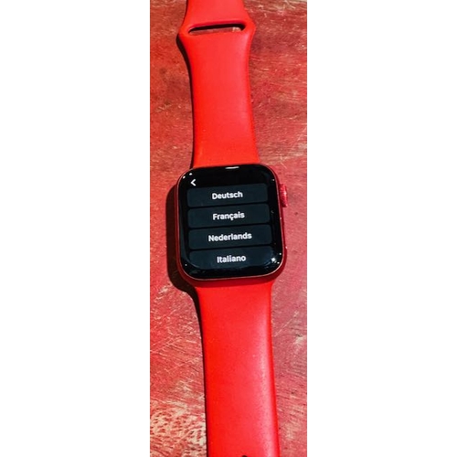 395 - Red Apple Watch Series 6 with Charger 40mm