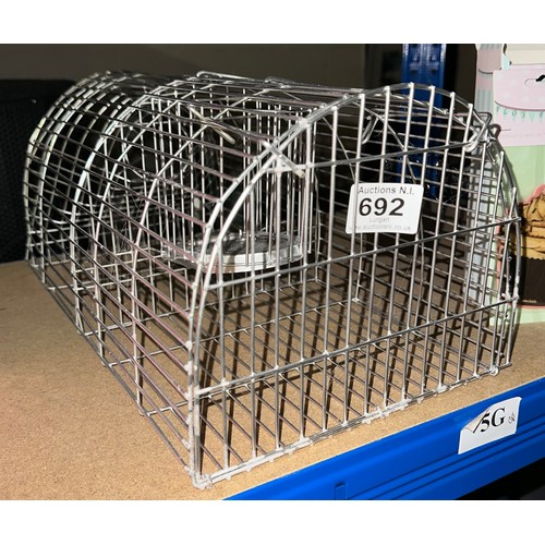 692 - Galvanised Unused Rat Trap