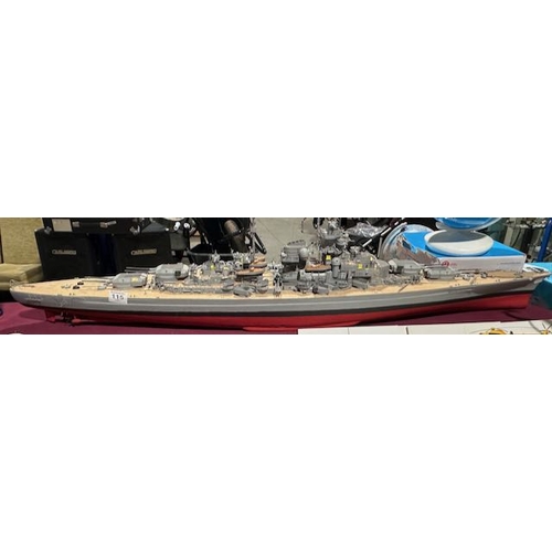 115 - Large Model Battleship - Approx 4'2