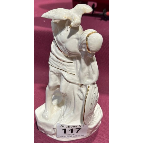 117 - Belleek Heron Ceramics Figurine