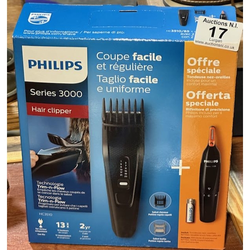 17 - Philips Series 3000 Hair Clipper With Precision Trimmer - Box Sealed