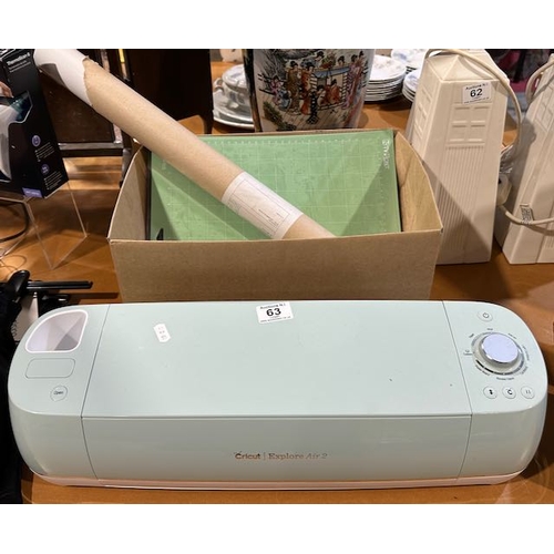 63 - Cricut Explore Air 2 Cutting Machine + Large Box Of Accessories