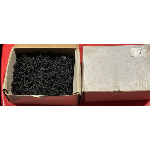 85 - 2 x 1000pc Approx Grey Coarse Thread Drywall Screws