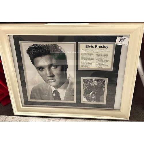 87 - Framed Elvis Presley Filmography