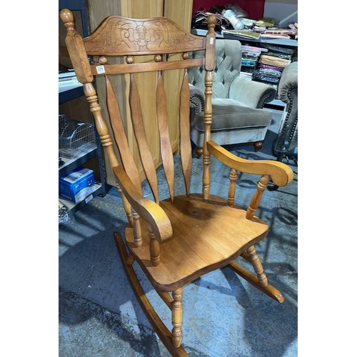 275 - Rocking Chair With Carved Detail