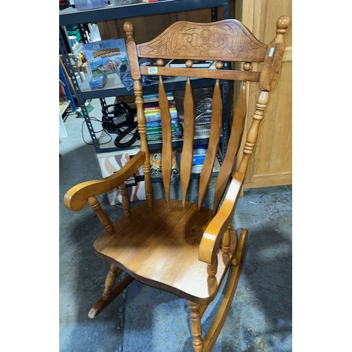 275 - Rocking Chair With Carved Detail