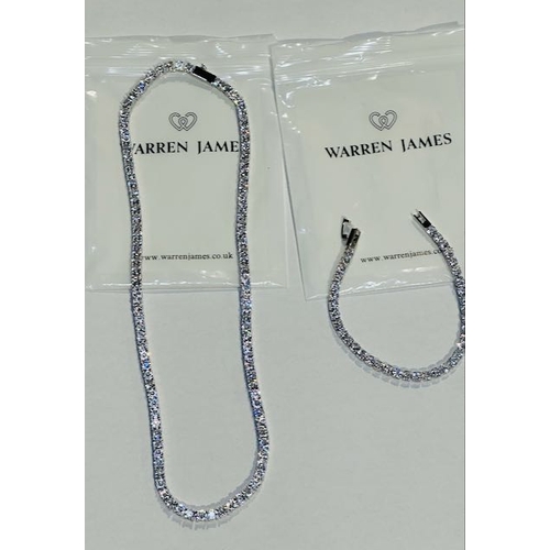 1008 - Warren James Tennis Necklace & Bracelet