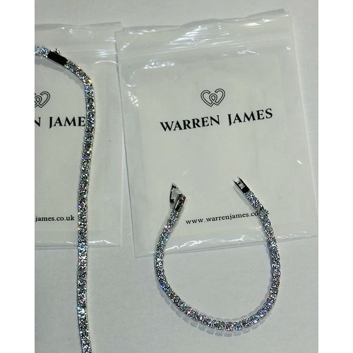 1008 - Warren James Tennis Necklace & Bracelet