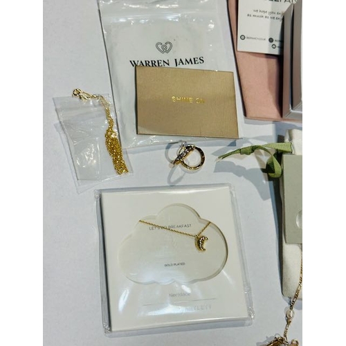 1060 - Collection of Gold Plated Jewellery Estella Bartlett, Oliver Bonas Glasses Chain etc