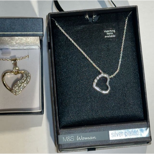 1065 - 3 Heart Pendant Necklaces