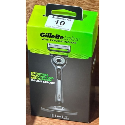 10 - Gillette Labs Razor With Exfoliating Bar - Sealed