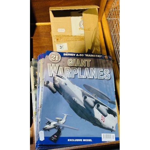 30 - Collection Of Military/War Vechile Magazines + Box Of Fighter Plane Info Cards