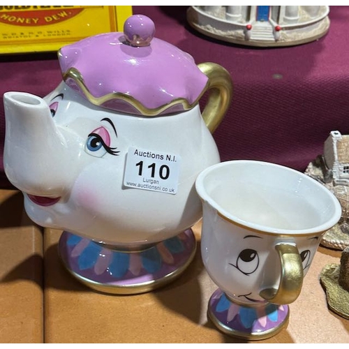 110 - Disney Mrs Potts & Chip Cup