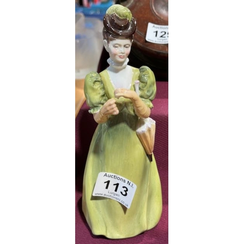 113 - Francesca Art China Glencora Staffordshire Lady