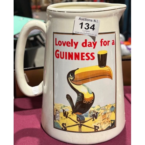 134 - Large Guinness Official Merch Toucan Jug