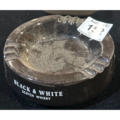 152 - Wade Black & White Scotch Whisky Ashtray