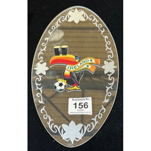 156 - Oval Guiness Toucan Mirror