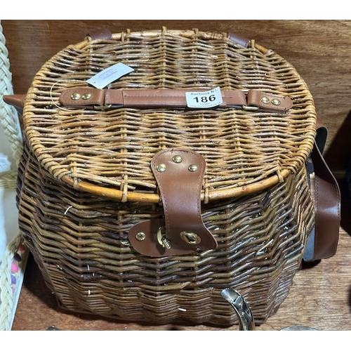 186 - Wicker Fishing Basket