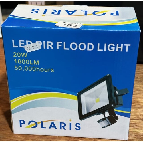 193 - Boxed Polaris 20W LED PIR Floodlight