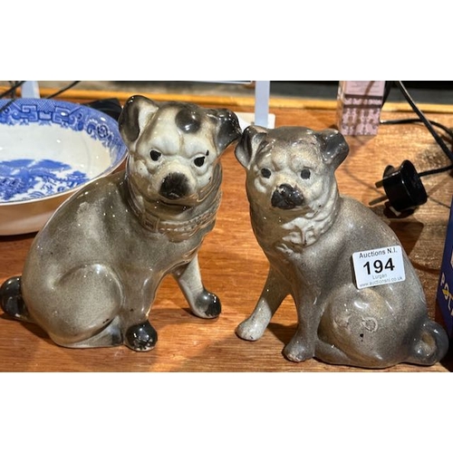 194 - Pair of Victorian Hearth Dogs