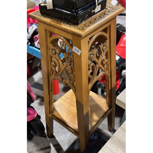 246 - Ornate Carved Detail Plant Stand