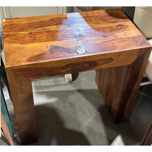 252 - Solid Indian Oak Console Table