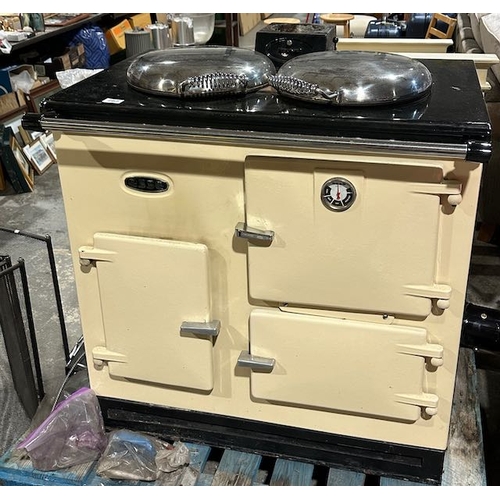 262 - Esse 2 Oven Solid Fuel Range With Twin Hob With Flue, Book And Accessories