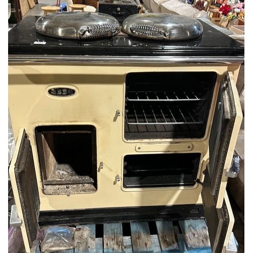 262 - Esse 2 Oven Solid Fuel Range With Twin Hob With Flue, Book And Accessories