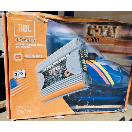 279 - JBL GTO 4000 Automotive Power Amplifier - Boxed