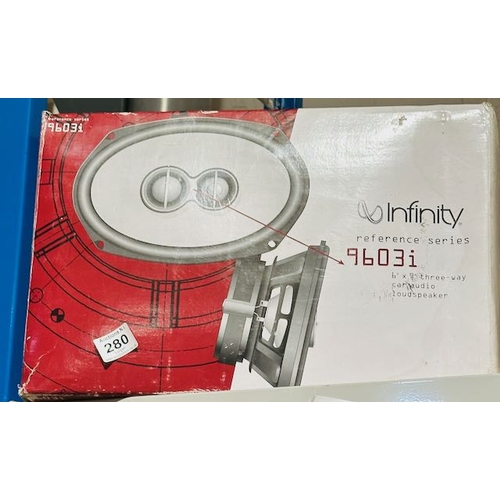 280 - Boxed Infinity Reference Series Three Way Car Audio Loudspeaker