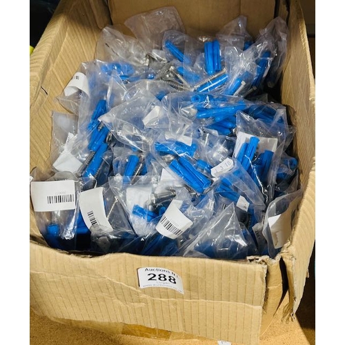 288 - Large Box Of Wall Screws With Washers