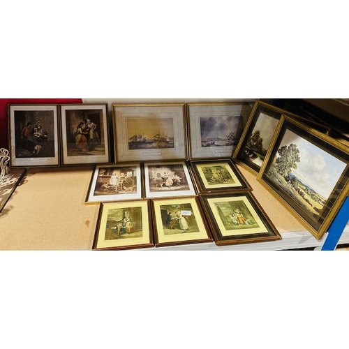 297 - Large Quantity Of Quality Framed Prints Incl 8 Cries Of London