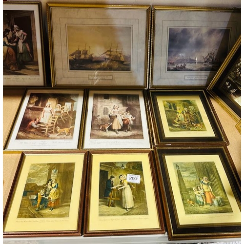 297 - Large Quantity Of Quality Framed Prints Incl 8 Cries Of London