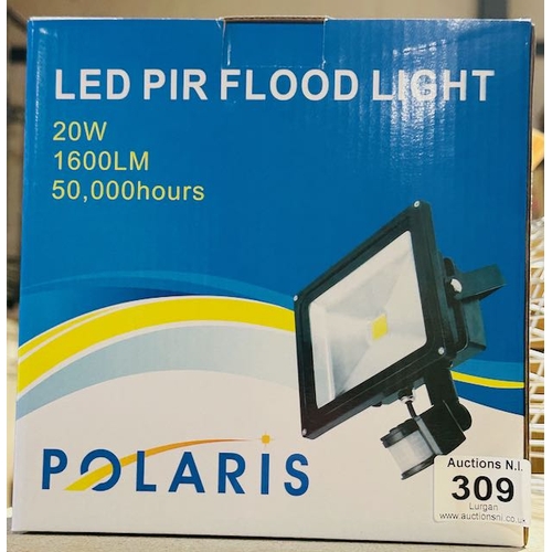 309 - Boxed/Unused Polaris 20w LED PIR Floodlight