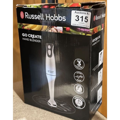 315 - Boxed Russell Hobs Hand Blender