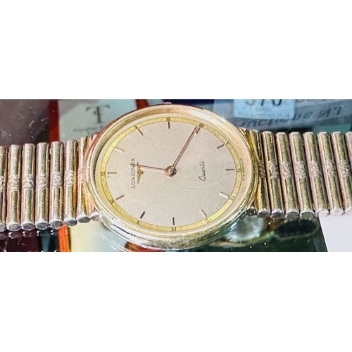 336 - Longines 1969 Watch on Silver Gold Plated Strap