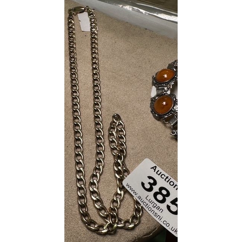 385 - 9ct Thick Curb Necklace