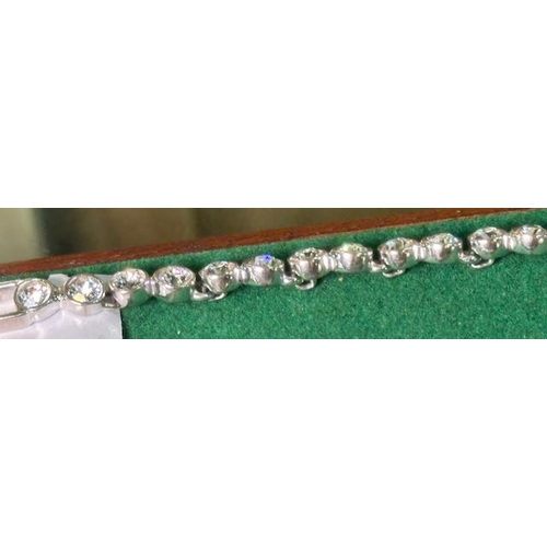 410 - Swarovski Circular Tennis Bracelet