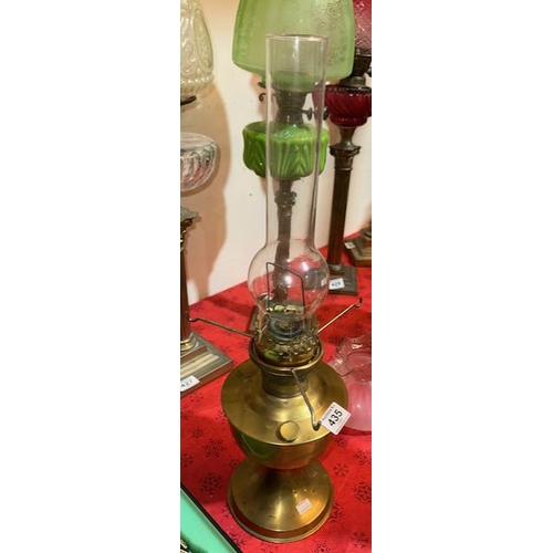 435 - Vintage Aladdin Brass Oil Lamp