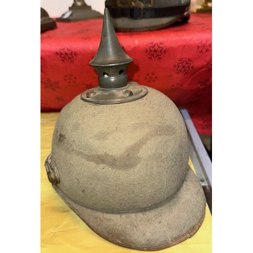 441 - WWI Ersatz Felt Pickelhaube - 22nd Regiment