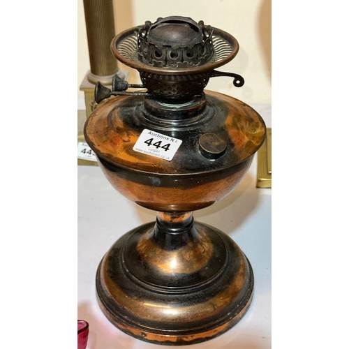 444 - Vintage Copper Oil Lamp