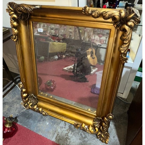 456 - Large Heavy Gold Gilt Antique Mirror