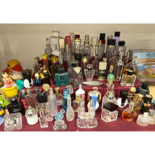 528 - Large Collection of Various Perfume Bottles ( Some With Contents)