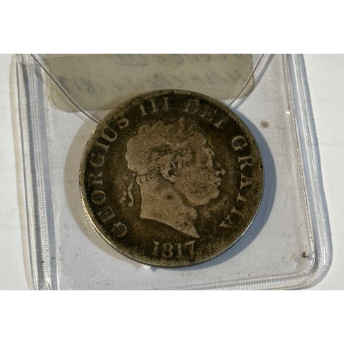 394 - 1817 George III Half Crown