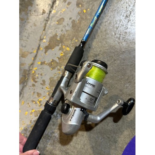 198 - Jarvis Walker Devil 6' Light Spin Rod with Reel