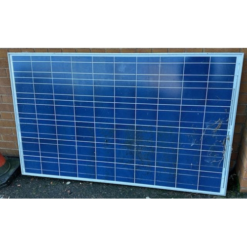 460B - Lg Solar panel Apprx 5'5 x 3'3 - Has Been Fitted To A Battery For Solar Power For Use In caravan Etc