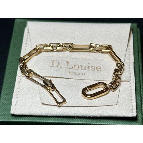 892 - D Louise The Lovers Chain Bracelet - RRP £75
Water, Heat & Sweat Resistant -  Stainless Steel with 1... 