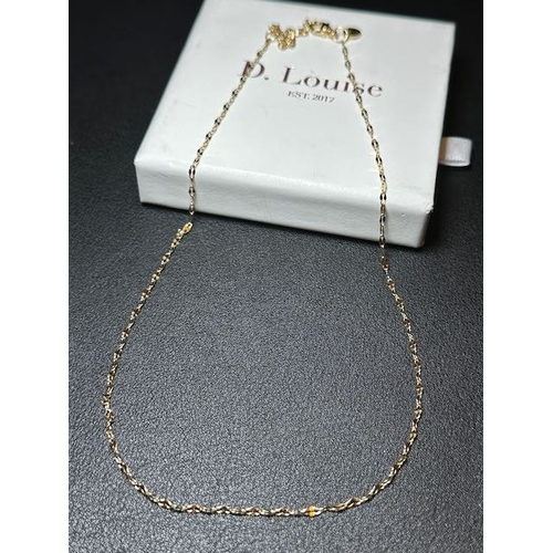 909 - D Louise Dainty Necklace - RRP £50
Water, Heat & Sweat Resistant -  Stainless Steel with 14k gold PV... 